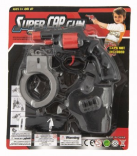 Pistole na kapsle 13cm s pouzdrem a pouty