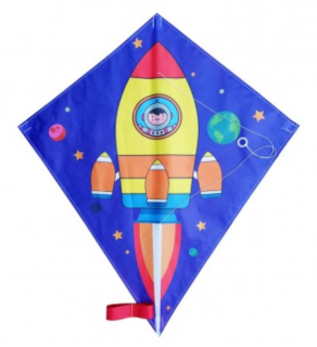 TEDDIES Létající drak Kosmická raketa 70x60cm