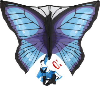 TEDDIES Létající drak Motýl 100x70cm