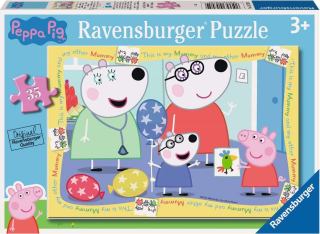 RAVENSBURGER Puzzle Prasátko Peppa 35 dílků