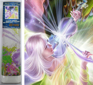 Norimpex Diamantové malování Magická houslistka 30x40cm