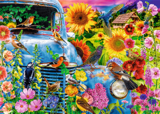 TREFL Puzzle Premium Plus Tea Time: Zpěvní ptáci 1000 dílků