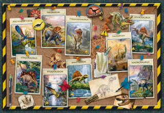 RAVENSBURGER Puzzle Sbírka dinosaurů XXL 100 dílků