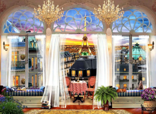 ANATOLIAN Puzzle Střešní terasa, Paříž 1000 dílků