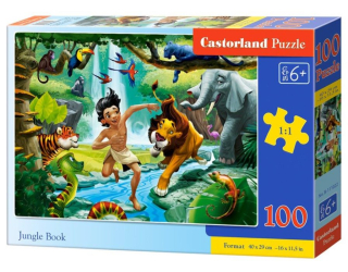 CASTORLAND Puzzle Kniha džunglí 100 dílků