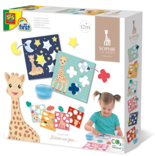 SES Žirafa Sophie - lepení tvarů