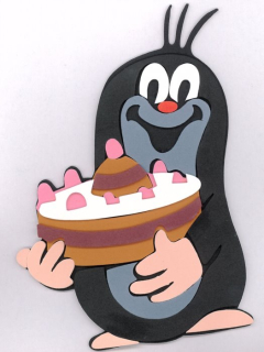 SPARKYS Pěnová dekorace Krtek a dort