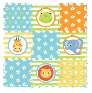 SUN TA TOYS Pěnové puzzle Veselá zvířátka (29x29)