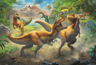 TREFL Puzzle Dinosauří souboj 160 dílků