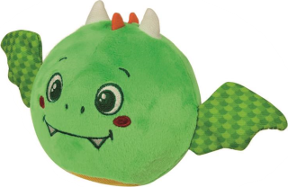 CLEMENTONI BABY Plyšový míček Dráček s chrastítkem