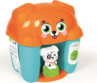 CLEMENTONI Soft Clemmy Box s víkem Pejsek se 6 kostkami