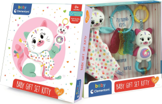 CLEMENTONI BABY Dárkové balení pro miminka Kočička