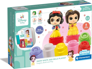 CLEMENTONI Soft Clemmy Hrací sada s knížkou Disney princezny