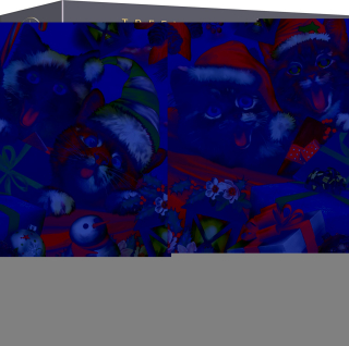 TREFL Wood Craft Origin puzzle Vánoční kočky 501 dílků