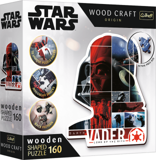 TREFL Wood Craft Origin puzzle Star Wars: Darth Vader 160 dílků