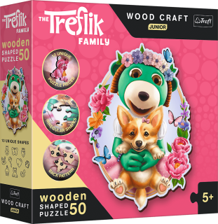 Wood Craft Junior puzzle Šťastní Treflíci 50 dílků