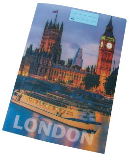 REAS-PACK Školní sešit 440 s 3D motivem NEW YORK