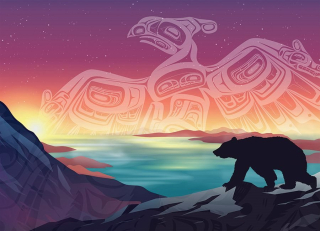 COBBLE HILL Puzzle Bouřlivák a medvěd 500 dílků