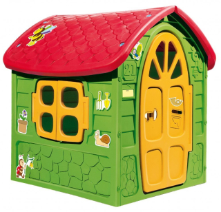 DOHÁNY Dětský zahradní domeček zeleno-červený