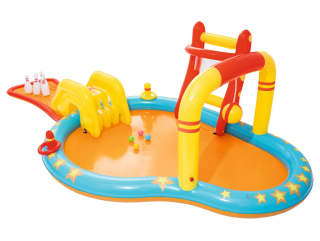 BESTWAY Nafukovací vodní park se skluzavkou a kuželkami
