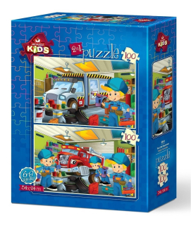 ART PUZZLE Puzzle Malí opraváři 2x100 dílků