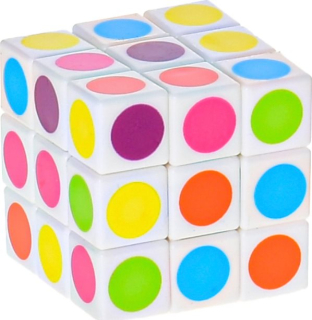 BRAIN GAMES Hlavolam kostka mini 3x3x3 s tečkami