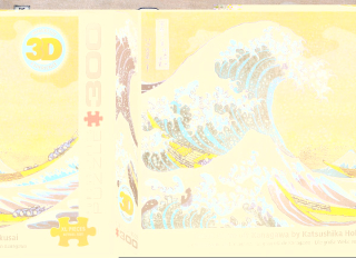 EUROGRAPHICS Puzzle Velká vlna Kanagawa 3D efekt XL 300 dílků