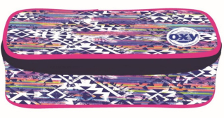 OXYBAG Školní penál etue komfort jednopatrový Aztek