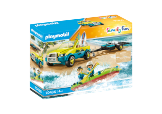 PLAYMOBIL® Family Fun 70436 Plážové auto s lodním přívěsem