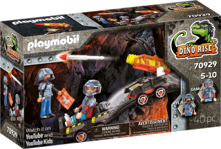 PLAYMOBIL® Dino Rise 70929 Dino Mine Vozík s raketami