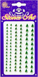 Lepicí kamínky Zelené kapky