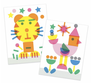 DJECO Kreativní set s razítky Zvířátka