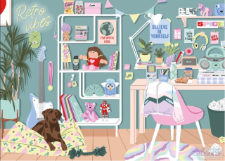 GIBSONS Puzzle Retro vibrace 1000 dílků