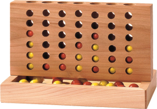 GOKI Dřevěná stolní hra Čtyři v řadě