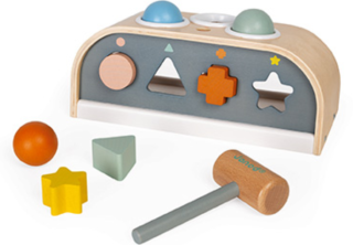 JANOD Dřevěná zatloukačka a třídění tvarů
