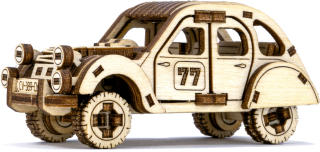 WOODEN CITY 3D puzzle Superfast Rally Car č.2