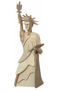 WOODEN TOY , WCK 3D puzzle Socha Svobody malá