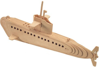 WOODEN TOY , WCK 3D puzzle Ponorka