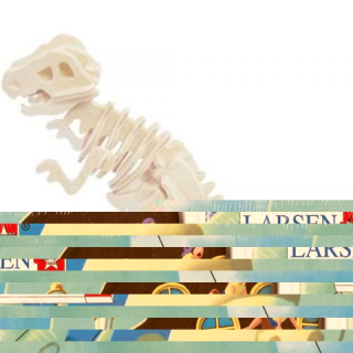 LARSEN Puzzle Pirátská bitva 15 dílků