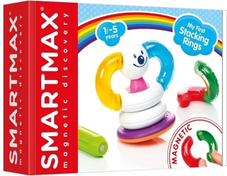 SMARTMAX Magnetická stavebnice Moje první nasouvací kroužky 12 dílků