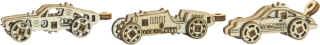 WOODEN CITY 3D puzzle mini sada Widgets: Sportovní auta 42 dílků