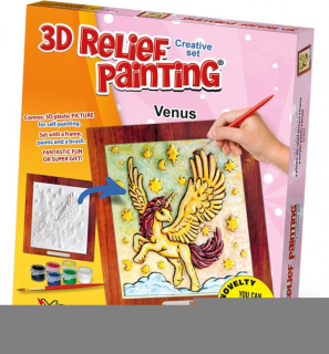 MIRAGE HOBBY Kreativní sada 3D malování Relief Painting: Fríská rodinka